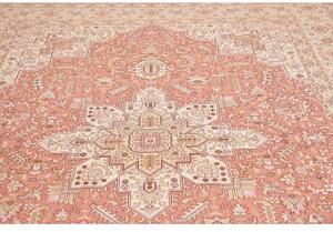 Tappeto Tabriz 50 Raj Stilizzato Rosa Antico Avorio 248x350 Cm