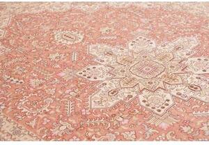 Tappeto Tabriz 50 Raj Stilizzato Rosa Antico Avorio 248x350 Cm