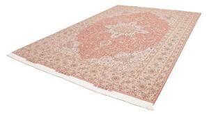 Tappeto Tabriz 50 Raj Stilizzato Rosa Antico Avorio 248x350 Cm