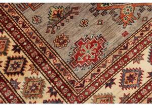 Tappeto Kazak Fine Stilizzato Grigio Rosso 154x200 Cm