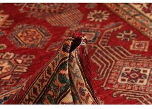 Tappeto Kazak Fine Geometrico Rosso Beige 182x253 Cm