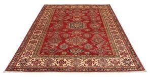 Tappeto Kazak Fine Geometrico Rosso Beige 182x253 Cm