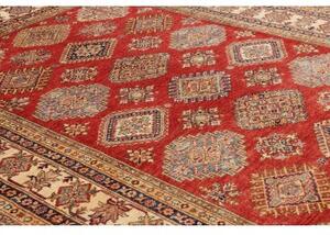 Tappeto Kazak Fine Stilizzato Rosso Avorio 200x296 Cm