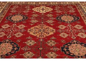 Tappeto Kazak Fine Stilizzato Rosso Beige 293x398 Cm