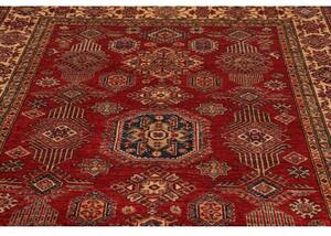 Tappeto Kazak Fine Geometrico Rosso Beige 182x253 Cm