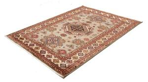 Tappeto Kazak Fine Stilizzato Grigio Rosso 154x200 Cm