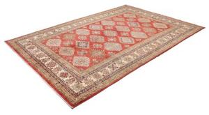 Tappeto Kazak Fine Stilizzato Rosso Avorio 200x296 Cm