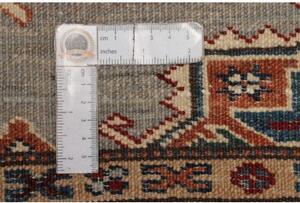 Tappeto Kazak Fine Geometrico Beige Rosso Mattone Corsia 86x413 Cm
