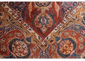Tappeto Kashamr Zirkhaki Medaglione Floreale Blu Scuro Ruggine 300x389 Cm