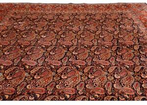 Tappeto Kashamr Zirkhaki Stilizzato Rosso Blu Scuro 295x380 Cm