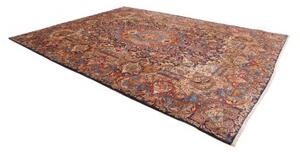 Tappeto Kashamr Zirkhaki Medaglione Floreale Blu Scuro Rosso 300x394 Cm