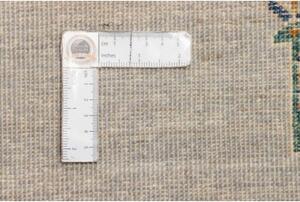 Tappeto Gabbeh Nova Geometrico Grigio Beige 251x347 Cm