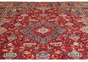 Tappeto Kashamr Zirkhaki Medaglione Floreale Rosso Blu 293x392 Cm