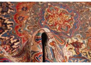 Tappeto Kashamr Zirkhaki Medaglione Floreale Blu Scuro Rosso 300x394 Cm