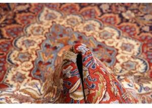 Tappeto Kashamr Zirkhaki Medaglione Floreale Blu Scuro Rosso 290x394 Cm