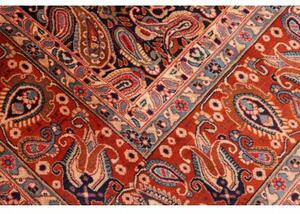 Tappeto Kashamr Zirkhaki Stilizzato Rosso Blu Scuro 295x380 Cm