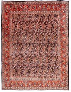 Tappeto Kashamr Zirkhaki Stilizzato Rosso Blu Scuro 295x380 Cm