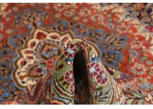 Tappeto Kashamr Zirkhaki Medaglione Floreale Rosso Mattone Blu Scuro 294x390 Cm