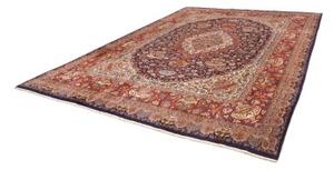 Tappeto Kashamr Zirkhaki Medaglione Floreale Blu Scuro Rosso 290x394 Cm