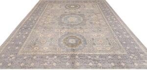 Tappeto Kairo Stilizzato Grigio Lavanda Beige 275x368 Cm