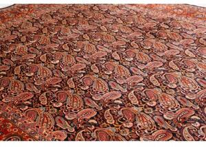Tappeto Kashamr Zirkhaki Stilizzato Rosso Blu Scuro 295x380 Cm
