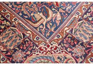 Tappeto Kashamr Zirkhaki Medaglione Floreale Rosso Blu 293x392 Cm