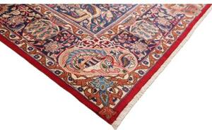 Tappeto Kashamr Zirkhaki Medaglione Floreale Rosso Blu 293x392 Cm