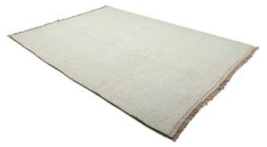 Tappeto Kilim Moderno Tinta Unita Verde Chiaro Beige 206x287 Cm
