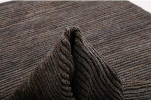 Tappeto Gabbeh Fine Geometrico Grigio Scuro Marrone 177x240 Cm