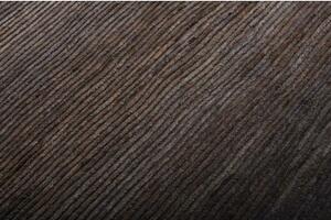 Tappeto Gabbeh Fine Geometrico Grigio Scuro Marrone 177x240 Cm
