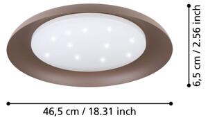 Eglo 99704 - Plafoniera LED PENJAMO LED/17,1W/230V marrone