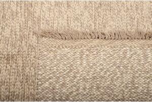 Tappeto Kilim Moderno Tinta Unita Beige Avorio 177x238 Cm