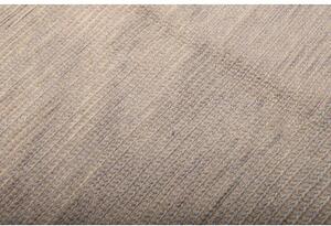 Tappeto Kilim Moderno Tinta Unita Beige Grigio 174x242 Cm