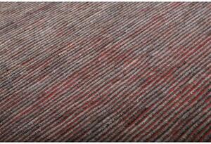 Tappeto Gabbeh Fine Geometrico Rosso Grigio Scuro 168x209 Cm