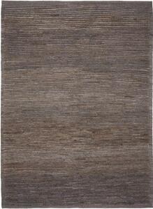Tappeto Gabbeh Fine Geometrico Grigio Scuro Marrone 176x240 Cm