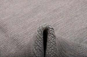 Tappeto Kilim Moderno Tinta Unita Grigio Tortora 172x235 Cm