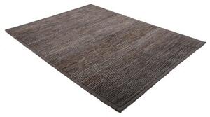 Tappeto Gabbeh Fine Geometrico Grigio Scuro Marrone 177x240 Cm