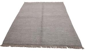 Tappeto Kilim Moderno Tinta Unita Grigio Tortora 172x235 Cm