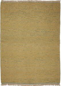 Tappeto Kilim Moderno Geometrico Ocra Verde Salvia 176x245 Cm