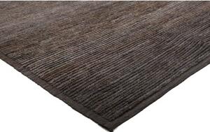 Tappeto Gabbeh Fine Geometrico Grigio Scuro Marrone 176x240 Cm