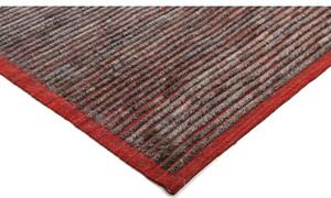 Tappeto Gabbeh Fine Geometrico Rosso Grigio Scuro 168x209 Cm