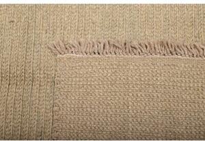 Tappeto Kilim Moderno Tinta Unita Beige Avorio 160x197 Cm
