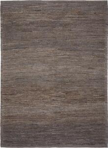 Tappeto Gabbeh Fine Geometrico Grigio Scuro Marrone 177x240 Cm