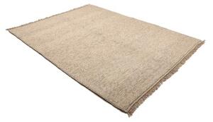 Tappeto Kilim Moderno Tinta Unita Beige Avorio 177x238 Cm