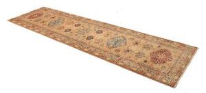 Tappeto Kazak Fine Stilizzato Beige Rosso Corsia 83x296 Cm