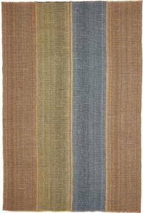 Tappeto Kilim Moderno Geometrico Marrone Beige 201x302 Cm