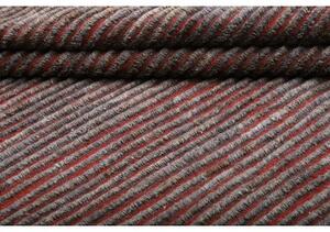 Tappeto Gabbeh Fine Geometrico Rosso Grigio Scuro 168x209 Cm