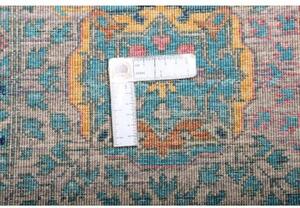 Tappeto Kairo Geometrico Blu Petrolio Beige 202x297 Cm