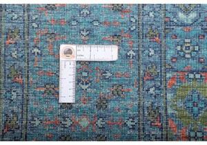 Tappeto Kairo Geometrico Blu Petrolio Grigio 150x200 Cm