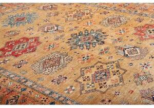 Tappeto Kazak Fine Geometrico Beige Rosso 253x307 Cm